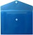 Bolsa A5 com Fecho Velcro Plástico Mate Azul 1un Bolsa A5 com Fecho Velcro Plástico Mate Azul 1un - imagem 2