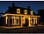 Cordão de Luzes LED Conectável Multifunção 250 Leds Luz Quente com Efeito Intermitente Exterior Verde 18,7 m G-72760 - imagem 2