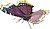 Maqueta 3D Metal Fascinations Borboleta Roxa de Pontos Vermelhos Montagem Sem Cola Nem Soldadura MMS130 - imagem 3