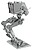 Maqueta 3d Metal Fascinations Star Wars At-st Montagem Sem Cola Nem Soldadura Maquetas 3d MMS261C2 - imagem 3