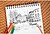 Bloco de desenho espiral croquis clairefontaine din a5 microperfurado 148x210 mm 100 folhas brancas 90 g 96606C - imagem 3