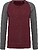 Sweatshirt BIO bicolor de homem com decote redondo e mangas raglan K491 - imagem 3