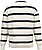Sweatshirt eco-responsável decote redondo às riscas com ombros descaídos unissexo NS450 - imagem 3