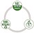 Furador 10 Folhas Leitz Recycle Verde Furador 10 Folhas Leitz Recycle Verde - imagem 3