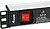 Tomada de corrente 3 fichas - horizontal 1U - preto (1,8m e 10”) EQP-333299 - imagem 3