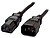 Cabo de Alimentação EQUIP Euro-2 pin/ IEC 60320 (C7), 1,80m, preto - 112160 EQP-112160 - imagem 3