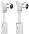 Hama Essential Cabo Coaxial de Antena Macho/Fêmea - Comprimento 1.5m - Tripla Blindagem - Blindagem 90dB - Impedância 75Ohm - Cor Branco HA00205056 - imagem 3