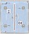 Painel táctil para interruptor de luz dupla - Compatível com AJ-LIGHTCORE-2G - Retroiluminação LED - Painel central de toque sem contacto - Cor ostra - Ajax - LightSwitch CenterButton AJ-CENTERBUTTON-2G-OYS - imagem 3
