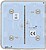 Painel táctil para um interruptor de luz - Compatível com AJ-LIGHTCORE-1G/ -2W - Retroiluminação LED - Painel de toque lateral sem contacto - Cor ostra - Ajax - LightSwitch SideButton AJ-SIDEBUTTON-1G2W-OYS - imagem 3