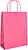 Saco de papel basika celulose rosa s com asa torcida 240x320x10 mm Saco de papel basika celulose rosa s com asa torcida 240x320x10 mm KF03749 - imagem 3