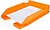 6 x Tabuleiro de secretaria q-connect plastico laranja transparente Tabuleiro de secretaria q-connect plastico laranja transparente KF04201 - imagem 3