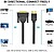 Conversor DVI Macho a HDMI Macho - 1m - Cor Preta - imagem 3