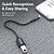 Cabo Vention OTG USB 2.0 Micro-B Macho a USB A Fêmea - 0,15m - Cor Preta CCUBB - imagem 3