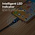 Cabo USB-C Macho a USB-C Macho Vention 3A 60W LED - 1m - Preto de Algodão Trançado - imagem 3