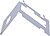 Suporte de mesa - Específico para videoporteiros - Compatível com DS-KH9310 e DS-KH9510 - Orifícios de conexão - 86 (Al) x 122 (Lg) x 64 (Fd) mm - Fabricado em aço inoxidável SUS304 DS-KABH9510-T - imagem 3
