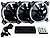 Unykach Candy 30 Pack de 3 Ventiladores 120mm com Iluminação ARGB - Velocidade Máx. 1500rpm - Controladora e Comando à Distância - Cor Preta - imagem 3