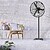 Ventilador de Pé Ø 70 x195 cm. Preto 190 W. Oscilação Automática, Altura Regulável, Cabeça Inclinável, Base Estável 60x60 cm. Ventilador de Pé Ø 65 x200 cm. Cor Preto 190 W - imagem 3