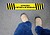 Avery - Covid Rectangular Label - 2m apart (yellow) SS54076 - imagem 3