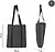 Milan Shadow Bolso Tote Bag 5L - Poliester - 40x35x7cm - Cor Preto 62101CDW - imagem 3