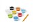 Kit Jovi Play & Fun Pinta com Areia Oceânica com 8 Frascos de Areia + 1 Punção + 3 Laminas com Desenhos de Animais Aquáticos - Cores Sortidas JO2102 - imagem 3
