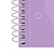 Caderno Oxford School Touch Europeanbook 1 A4+ 80 Folhas Microperfuradas Quadriculado 5x5mm - Capa Extradura - Cor Malva Pastel 400117273 - imagem 3