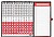 Finocam Neutro Calendário com Íman em Catalão - Anual 2027 - Vista Mensal - Formato XS - 140x150mm - Base 220x160mm - Espiral Dupla - Papel de 120g/m2 - Espaço para Escrever - Cor Vermelho e Branco 781360027 - imagem 3
