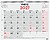 Finocam Calendário de Parede Neutro em Catalão - Anual 2027 - Vista Mensal - Formato XL - 540x420mm - Espiral Dupla - Papel de 135g/m2 - Espaço para Escrever - Números Grandes - Cor Vermelho e Branco 780050027 - imagem 3