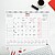 Finocam Neutro Vade Calendário - Anual 2027 - Vista Mensal - 420x310mm - Espiral Dupla - Papel de 150g/m2 - Espaço para Escrever - Cor Vermelho e Branco 781310027 - imagem 3