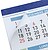Finocam Calendário Faldilha - Anual 2027 - Vista Mensal - Formato F93 - 300x210mm - Papel de 80g/m2 Microperfurado - Números Grandes - Cor Azul e Branco 781140027 - imagem 3