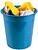 Cesto de papeis em plastico liderpapel ecouse 100% reciclado celeste opaco 13 litros 275x285 mm Cesto de papeis em plastico liderpapel ecouse 100% reciclado celeste opaco 13 litros 275x285 mm PJ02 - imagem 3