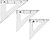 20 x Esquadro liderpapel cristal liderpapel transparente 25 cm Esquadro liderpapel cristal liderpapel transparente 25 cm ES05 - imagem 3