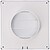 Grade de Ventilação Quadrada Embutível com Lâminas Móveis Ø 10 cm ABS Branca G-87735 - imagem 3