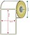Pack de 6 Rollos de Etiquetas Adesivas Térmicas Brancas Approx. Largura 80mm Tamanho Etiqueta 29x90mm 400u por Rollo MYN-LAB29X90 - imagem 3