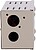 Alimentador para controlo de acesso - Configurável NA/NF - Saída CC 12.8V/ 1.8A - Caixa metálica com fechadura - Montagem na superfície AC-12DC2A - imagem 3