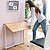 Innovagoods Dolenkaf Secretária Dobrável - Suporta até 50kg - Fácil de Transportar e Guardar - Fácil Limpeza - 80x75x45cm - Cor Castanho e Branco V0103358 - imagem 3