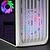Caixa de Jogos Mars Gaming MC-S2 Compacta - Ventiladores FRGB - Suporte de Refrigeração Líquida - Compatível Micro-ATX/Mini-ITX - Janela Lateral Completa - Cor Branca - imagem 3