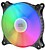 Kit de Jogo Mars com 2 Espectaculares Ventiladores FRGB RAINBOW 360º - 120x120x25mm - Iluminação 360º FRGB RAINBOW - Ventilação Superior e Silenciosa - Conexão 3PIN+4PIN - Cor Preta - imagem 3