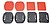 Acessório suporte adesivo 3M curvos e planos Phoenix para câmaras desportivas & GoPro Hero 4 - 3+ - 3 - 2 - 1 suportes adesivos planos e curvos - imagem 3