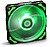 Nox Hummer H-Ventilador 120 LED Verde NXHUMMERF120LG - imagem 3