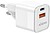 Carregador Aisens GAN 20W - 1xUSB-C PD3.0 QC4.0 - 1xUSB-A QC3.0 - Cor Branco - imagem 3