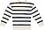 Sweatshirt eco-responsável decote redondo às riscas com ombros descaídos unissexo NS450 - imagem 4