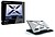 Base CONCEPTRONIC ERGO S Laptop Cooling Gray Aluminum Surface - THANA03G 110505507 - imagem 4
