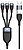 Cabo USB 3em1 conceptronic 2m PD 3.0 100W 20V 5A 480Mbps e - marca ETTA06B15 - imagem 4
