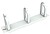 Painel Organizador de Cabos 1U para Armário Rack 10” Cor Cinza Claro (RAL 7035) 327342 - imagem 4