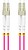 Cabo de fibra óptica Lanberg multi LC - UPC - LC - UPC duplex OM4 50 - 125 µm LSZH VI - 0,5m FO-LULU-MD41-0005-VT - imagem 4