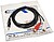 Cabo de Áudio Nanocable Jack Estéreo 3,5mm Macho para 2x RCA Macho 3m - Cor Preta - imagem 4