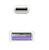 Cabo Nanocable USB 2.0 3A, Tipo USB-C/M-A/M, Branco, 1,0 M 10.01.2101-W - imagem 4