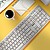 HERITAGESPANISH NGS Heritage Teclado USB - 12 Teclas Multimédia - Conexão USB-A - Ajuste de Inclinação - Cor Branca - imagem 4