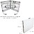 Mesa Dobrável Rectangular HDPE Multifuncional, Portátil, Resistente, Multiusos 122x61x74 cm. Cor Branco - imagem 4