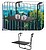 Mesa Desmontável para Varanda Cor Cinza Escuro 60 x 43 cm G-73682 - imagem 4